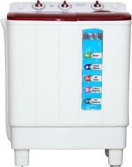 Aisen 7 kg A70SWM600 Semi Automatic Top Load Washing Machine (White, Maroon)