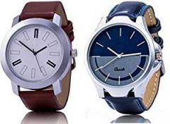 Acnos Branded Super Quality Premium Watches Combo Look Like Richer Person for Men Pack of 2 24 BRWN