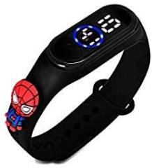 ADAMO Digital Dial and Cartoon Character Analog Stylish and Fashionable Wrist Smart Watch LED Band for Kids, Colorful Cartoon Character Super Hero for Boys & Girls BG 907