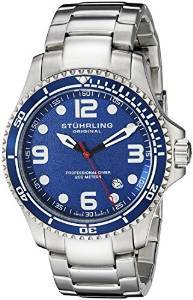 Stuhrling Original Aquadiver Analog Blue Dial Men's Watch 593.332U16