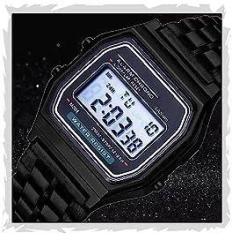 Brand Digital 4 Colours Vintage Square Dial Unisex Wrist Watch for Men Watch for Women Pack of 1 WR