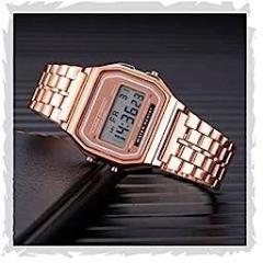 Brand Digital 4 Colours Vintage Square Dial Unisex Wrist Watch for Men Women Pack of 1 WR