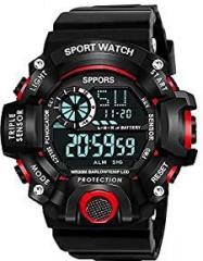 casera Digital Sport Day and Date Display Multi Dial Watches for Boy and Men Watch