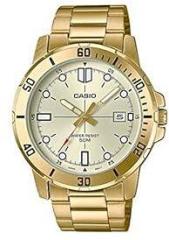 Casio Men Stainless Steel Enticer Analog Gold Dial Watch Mtp Vd01G 9Evudf A1368, Band Color Gold