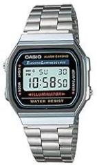 Casio Stainless Steel Vintage Digital Multicolor Dial Unisex A168Wa 1Wdf D131