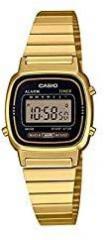 Casio Vintage Series Digital Gold Dial Women's Watch LA670WGA 1DF D124