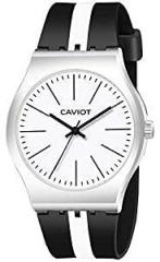 CAVIOT Casual Analog Unisex Watch White Dial Multi Colored Strap
