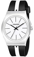 CAVIOT Casual Analog White Dial Unisex Watch CK004
