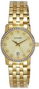 Citizen Analog Gold Dial Women's Watch EU6032 51P