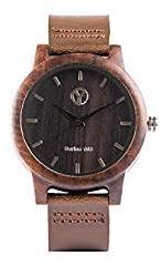 Classical Youth Luxury Analogue Unisex Watch Black Dial Brown Colored Strap