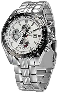 Luxury Analogue White Dial Men's Watch CUR023