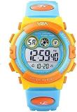 Digital Boy's Watch Yellow Dial Blue Colored Strap
