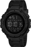 Digital Sports Stylish Multifunctional Electronic LED Black Dial Wrist Watch for Men Boys WCH78