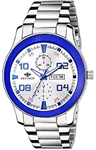 White& Blue Day and Date Men's Watch EH 239 WH BL