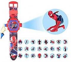 Emartos Digital 24 Images Spiderman Projector Watch for Kids, Diwali Gift, Birthday Return Gift Color May Vary