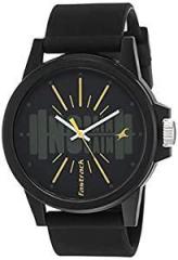 Fastrack Analog Black Dial Unisex Adult Watch 68012PP14