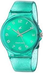Fastrack Analog Green Dial Unisex Adult Watch 68018PP02