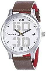 Fastrack Bold Analog White Dial Men's Watch NM38051SL06/NN38051SL06