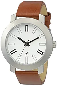 Casual Analog White Dial Watch for Men NM3120SL01 / NL3120SL01