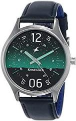 Fastrack Space Analog Green Dial Men's Watch 3184SL04 / 3184SL04/NP3184SL04