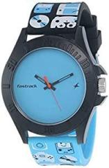 Fastrack Tees Analog Blue Dial Unisex Adult Watch 68013PP01