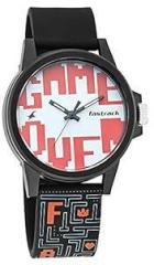 Fastrack Unisex Silicone White Dial Analog Watch 68012Pp01, Band Color Multicolor