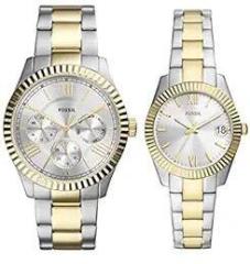 Fossil Chapman Analog Silver Dial Unisex's Watch FS5987SET