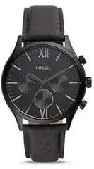 Fossil Chronograph Black Dial and Band Men's Stainless Steel Watch BQ2364