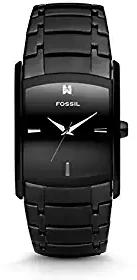 Fossil Diamond Analog Black Dial Men's Watch FS4159