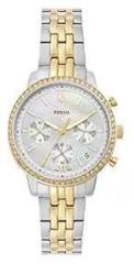 Fossil Neutra Analog Women's Watch ES5216 Mother of Pearl Dial Gold Colored Strap