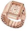 Fossil Raquel Watch Ring Rose Gold ES5345
