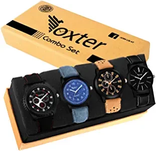 Foxter Designer Collection Combo of 4 Analog Multicolor for Boys Watch