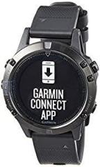Garmin Unisex Fenix 5 Sapphire Silicone Smart Watch Black_Free Size