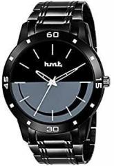 HMTq Analogue Men's Watch Black Dial Black Colored Strap