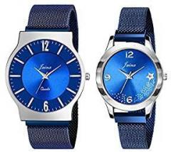 jainx Casual Analogue Unisex Watch Blue Dial Blue Colored Strap JC482