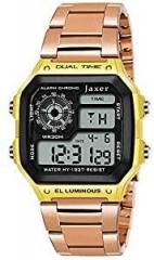 Jaxer Rose Gold Sports Multi Functional Digital Square Unisex Watch JXDG2803