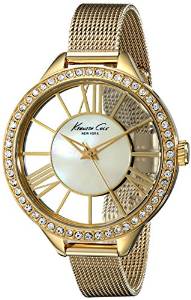 Kenneth Cole Analog Mother of Pearl Dial Women's Watch IKC0008
