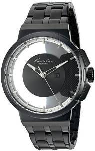 Kenneth Cole Transparency Analog Black Dial Men'S Watch 10020856