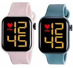 Kytsch Square Digital Watch for Man Date Time Led Watches for Kids Boys & Girls