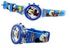 LOL store Trendy Mickey Mouse Character Digital Kids Watches with Glowing Light for Boys Girls Unisex Blue Colored [3 10 Years] 1pc