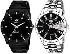LORENZ MK 62A29W Combo of 2 Black Dial Men's Watches