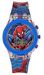Matrix Spiderman Edition Digital Red Blue Watch for Kids/Boys
