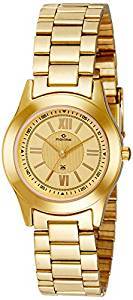 Maxima Analog Gold Dial Unisex Watch 34701CMLY