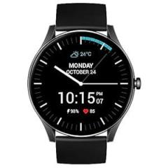 Maxima Nitro 1.39 inch HD Large Round Bluetooth Calling Smart Watch| 600 Nits| One Tap Connect| Metallic Design| 8 Days Battery| AI Voice Assist| 100+ Sports Mode| Calculator Smartwatch for Men and Women
