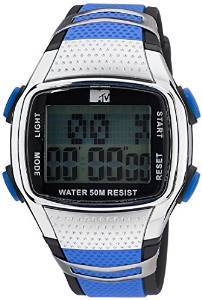 MTV Digital Grey Dial Men's Watch B7016BL