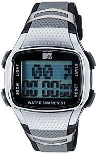 MTV Digital Silver Dial Men's Watch B7016GY