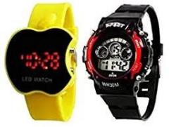 NEO VICTORY Neo VictoryTM Digital Multicolour Combo Kids Watches Unisex