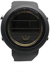NMG Digital unisex Watch Black Dial Black Colored Strap