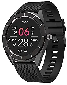 Amazon Renewed Renewed Noise NoiseFit Endure Smart Watch with 100+ Cloud Based Watch Faces & 20 Day Battery Life Charcoal Black