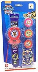 Paw Patrol Paw Patrol Flying Disc Watch Gifts for Boys/Girls, Blue + Red